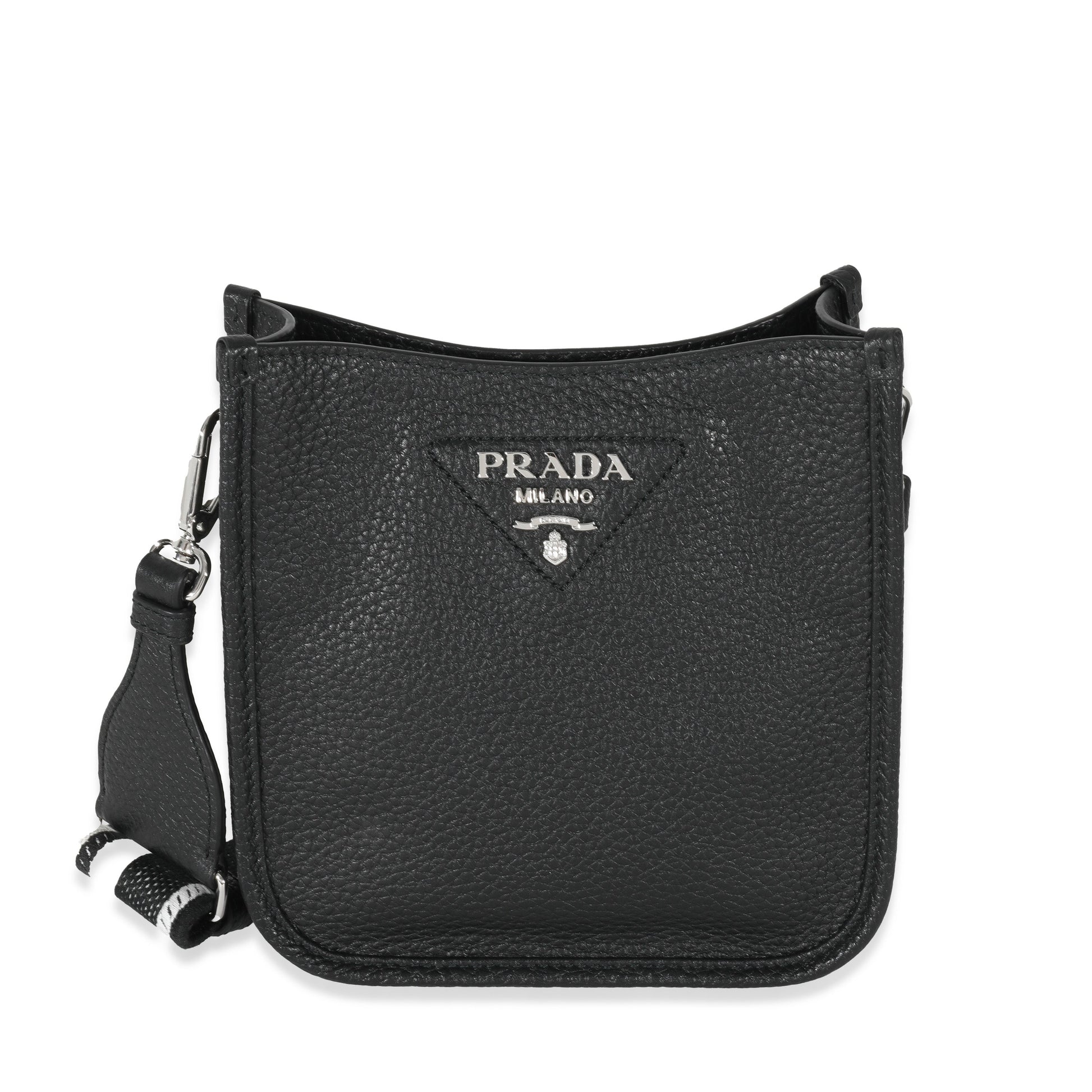 Prada Black Leather Mini Shoulder Bag