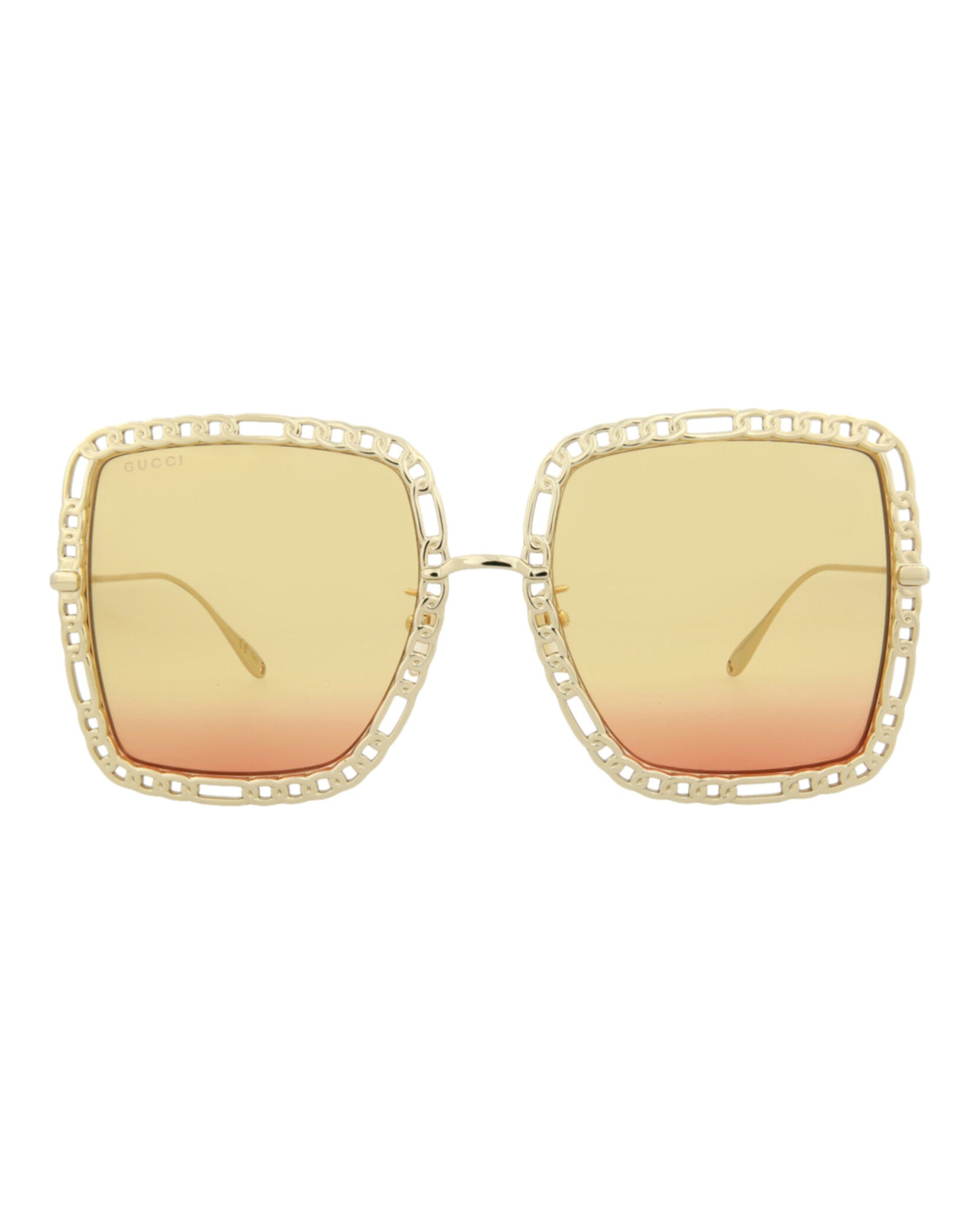Square-Metal Frame Sunglasses