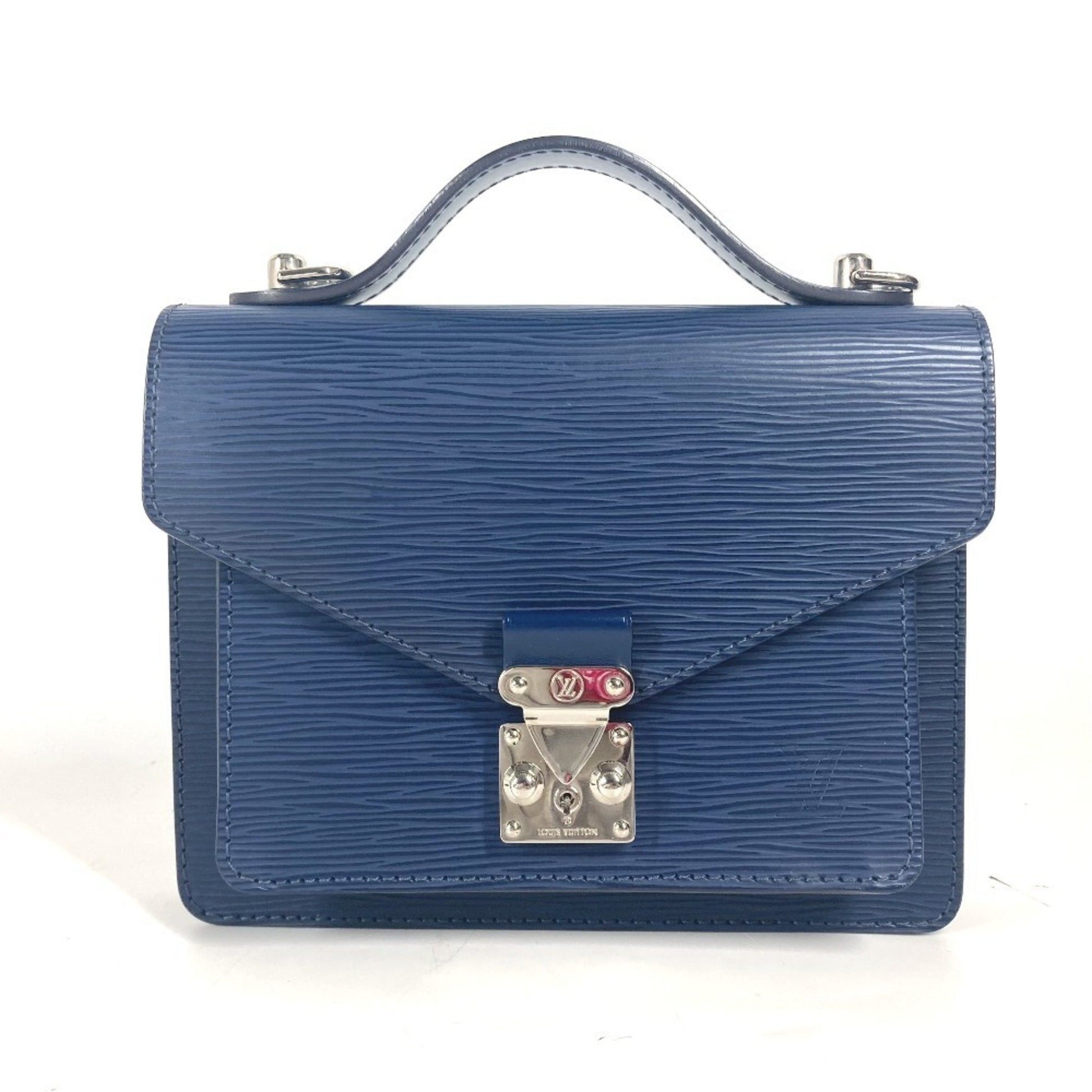 Louis Vuitton Navy Saphir Epi Leather Handbag Shoulder Bag