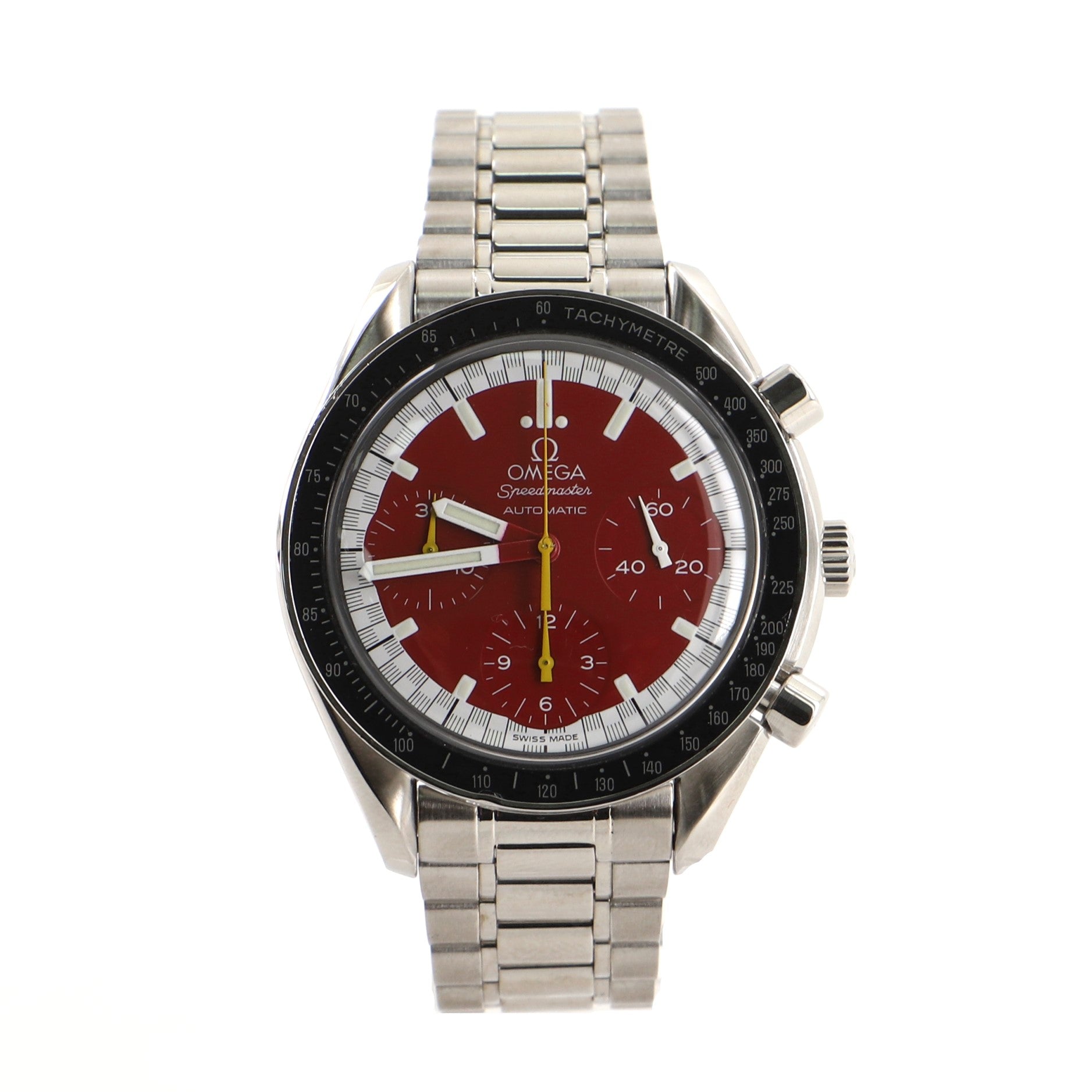 Omega Speedmaster Michael Schumacher Chronograph Automatic Watch Stainless Steel 39