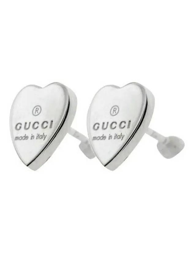 Gucci Trademark Heart Earrings YBD223990001 Silver