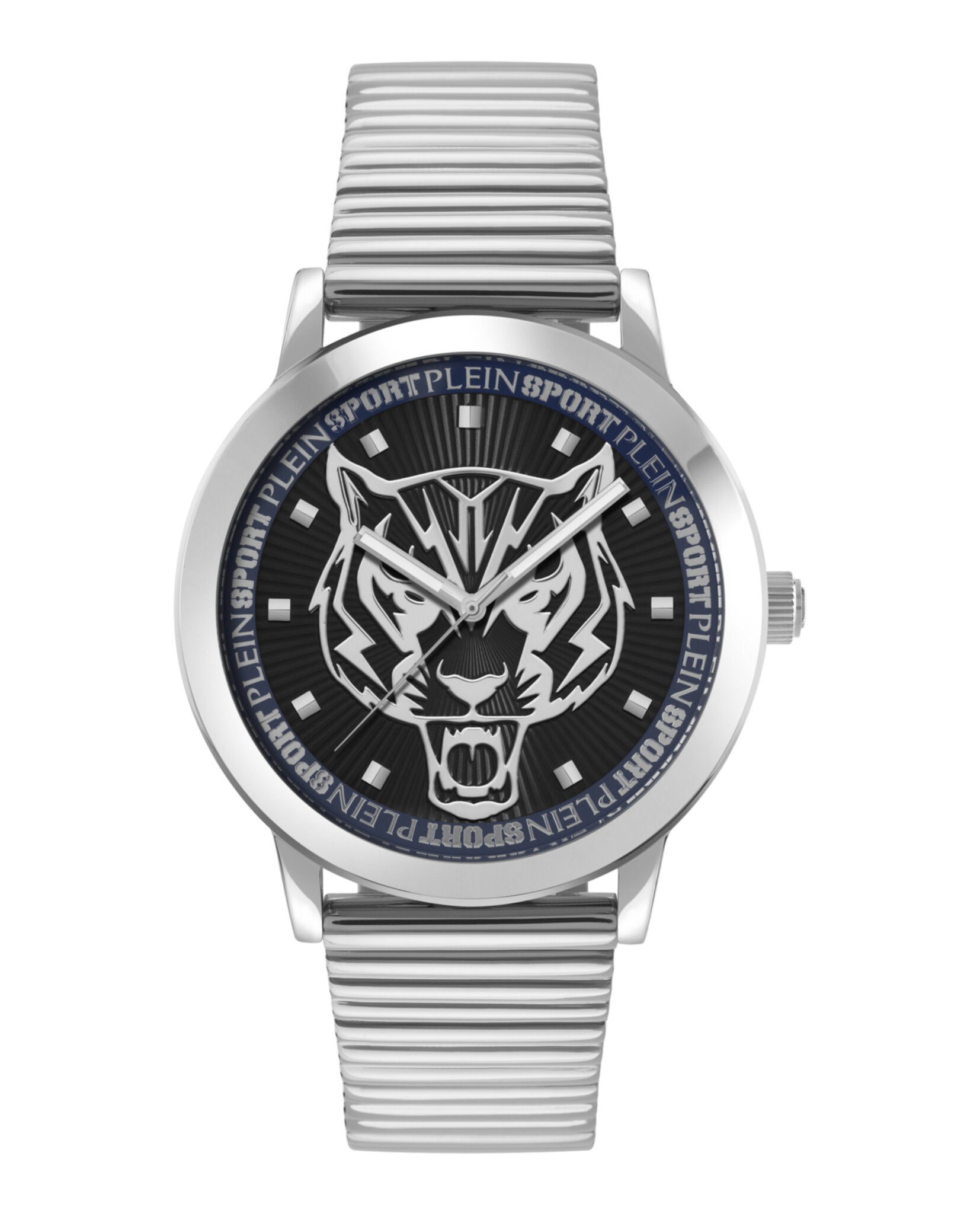 Plein Sport Mens Stainless Steel 44mm Bracelet Fashion Watch Stainless Steel