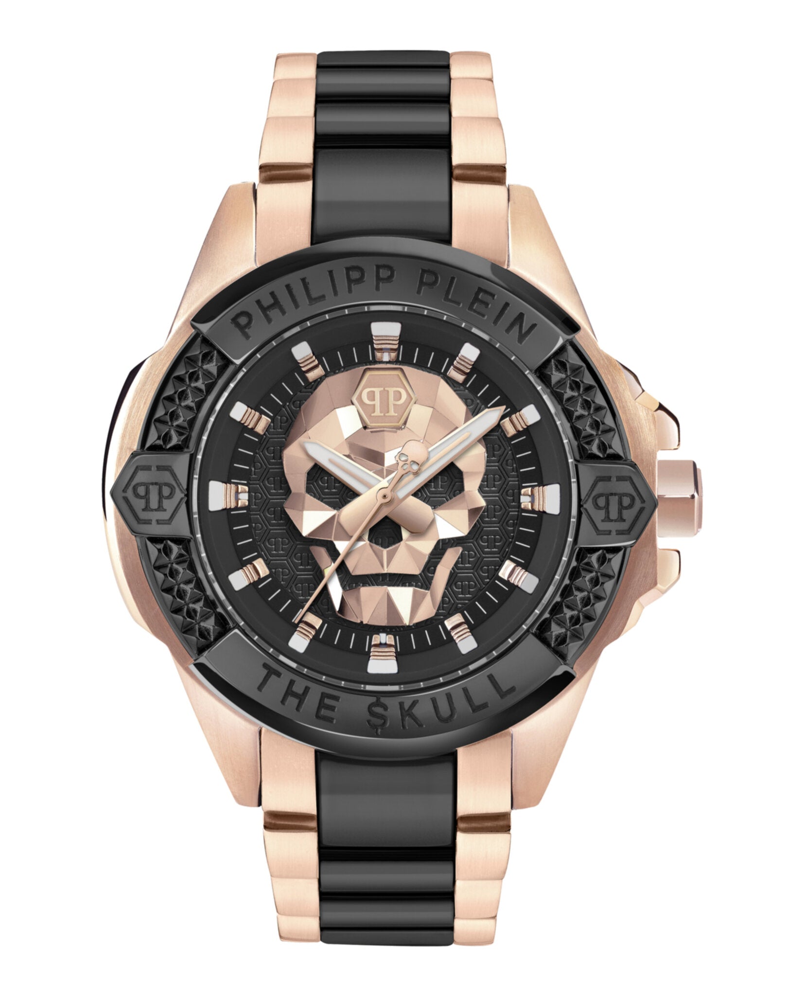 Philipp Plein Mens Two Tone 44mm Bracelet Fashion Watch