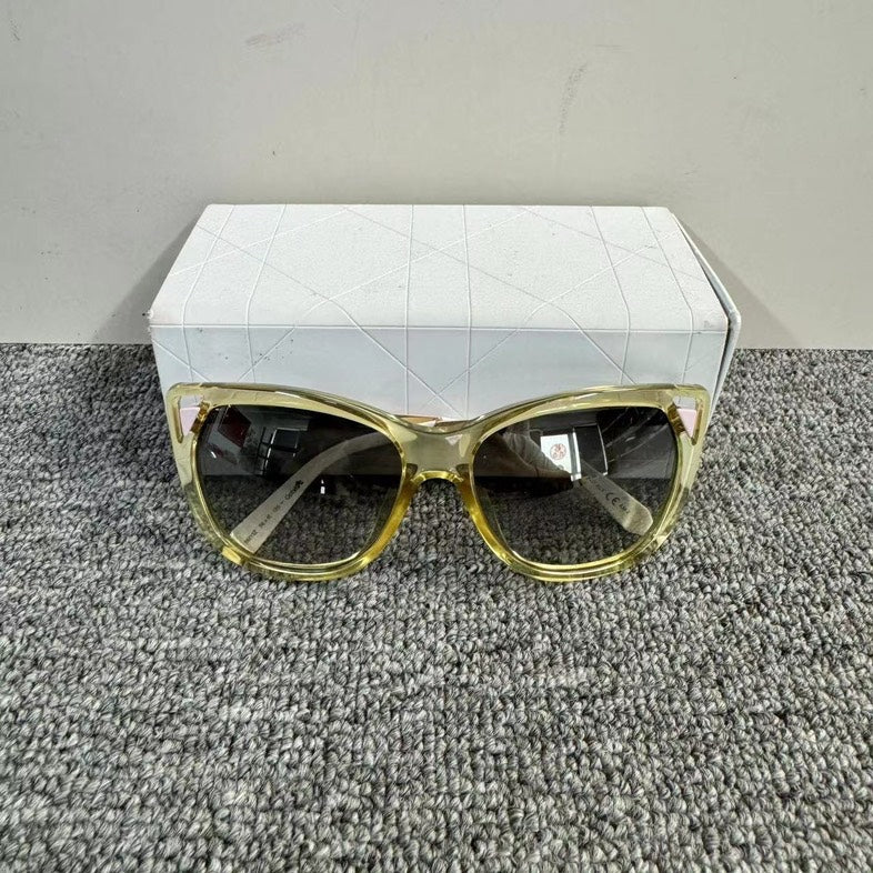 Dior Gradient Yellow Oversized Square Sunglasses 55mm