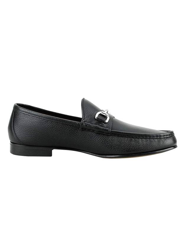Gucci Horsesbit Nestor Grain Leather Loafers Black