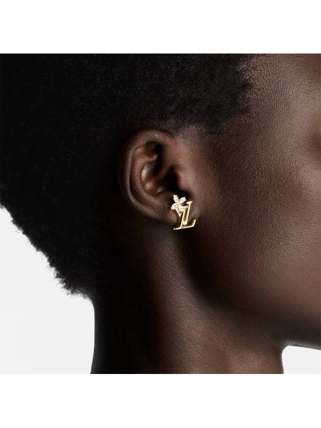 Louis Vuitton LV Iconic Flower Earrings Gold