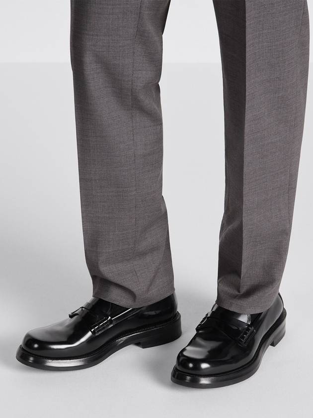 Christian Dior Carlo Polished Calfskin Loafers Black