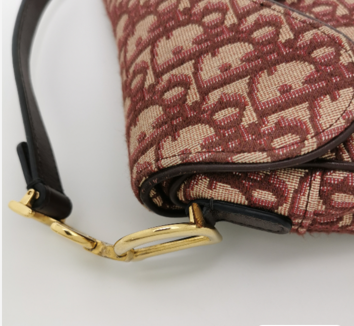 Christian Dior Saddle bag Oblique 18cm red 057840901151