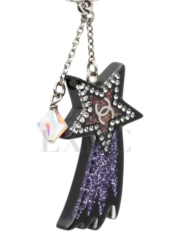 Long Earrings Shooting Star Resin CC Logo Dangle