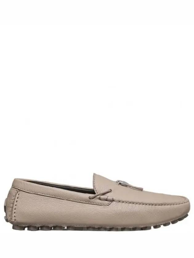 Christian Dior CD Diamond Grained Calfskin Loafers Beige