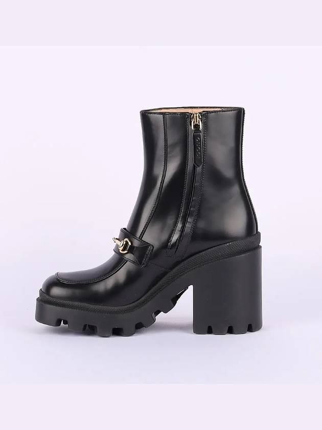 Gucci Middle Boot with Horsebit Black Leather
