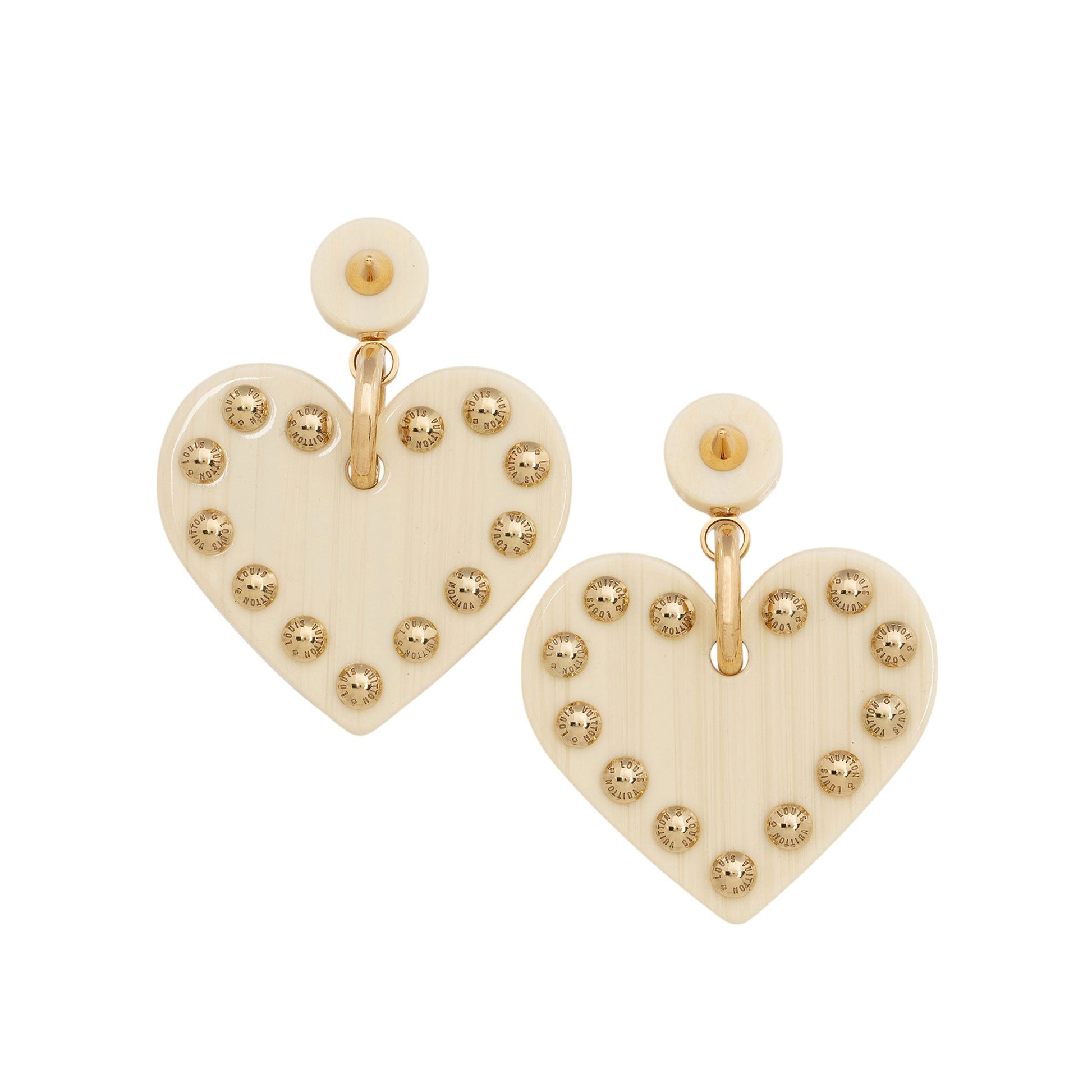 Louis Vuitton Heart Nails Earrings