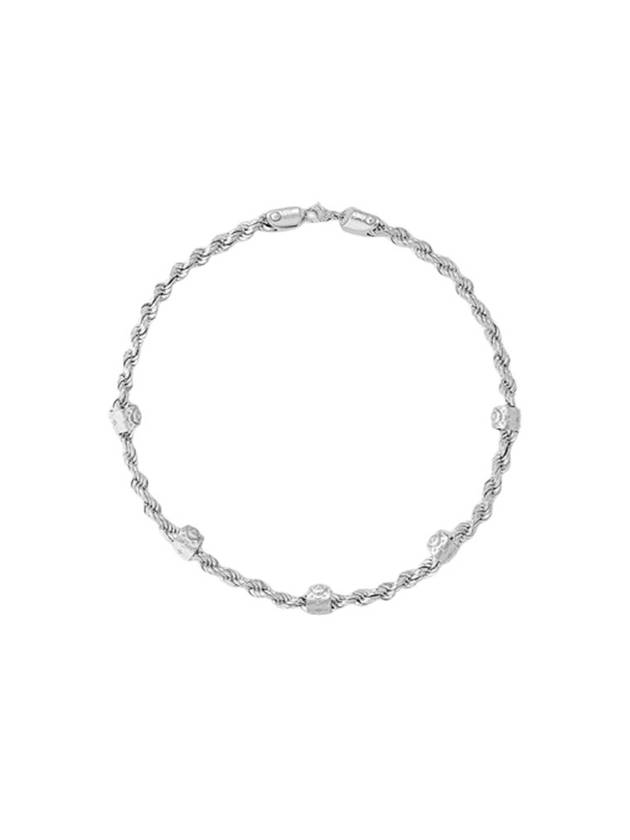 Louis Vuitton LV Rope Necklace Silver