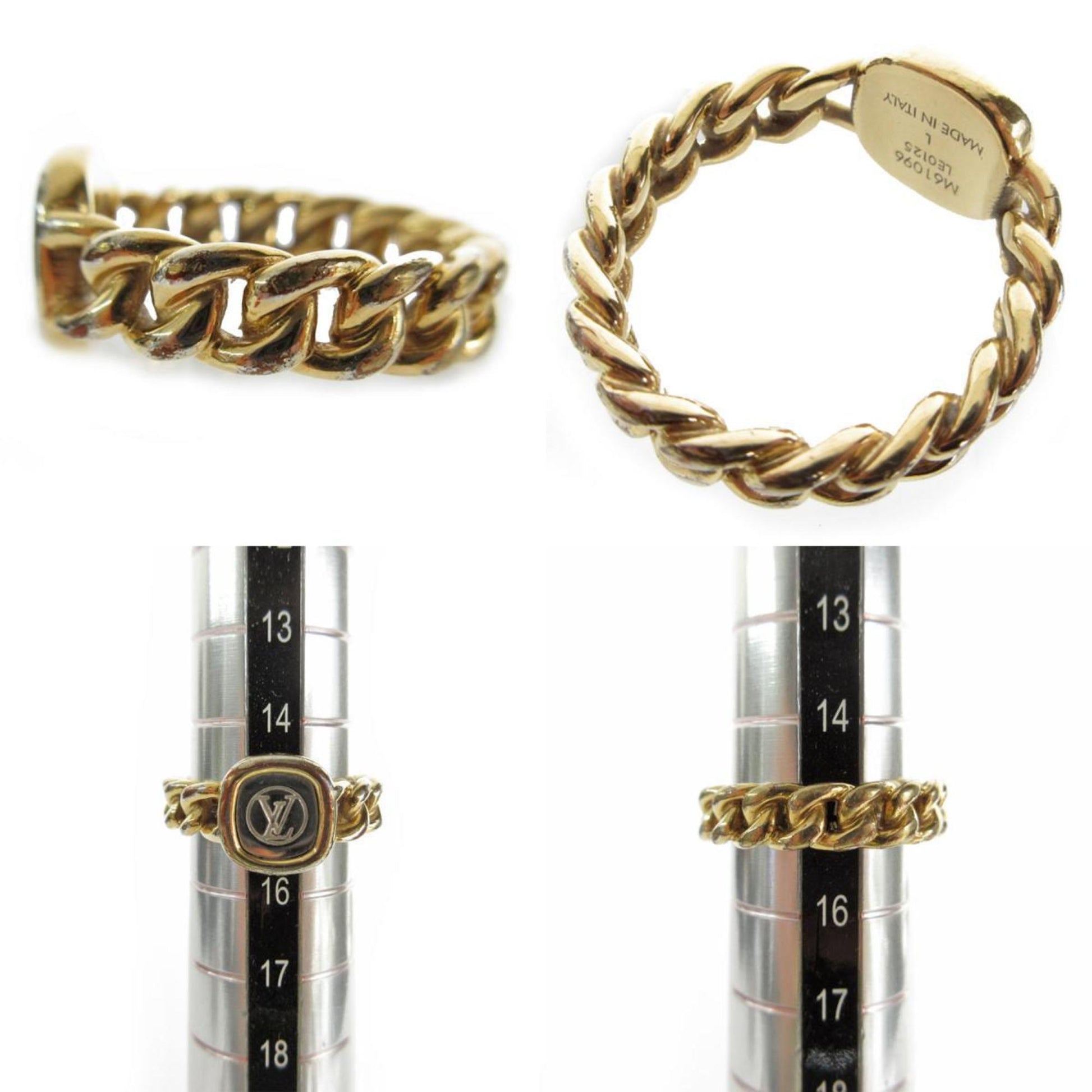 Louis Vuitton gold Metal Band Ring