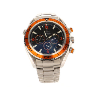 Omega Seamaster Planet Ocean 600M Co-Axial Chronometer Chronograph Automatic Watch Stainless Steel 45