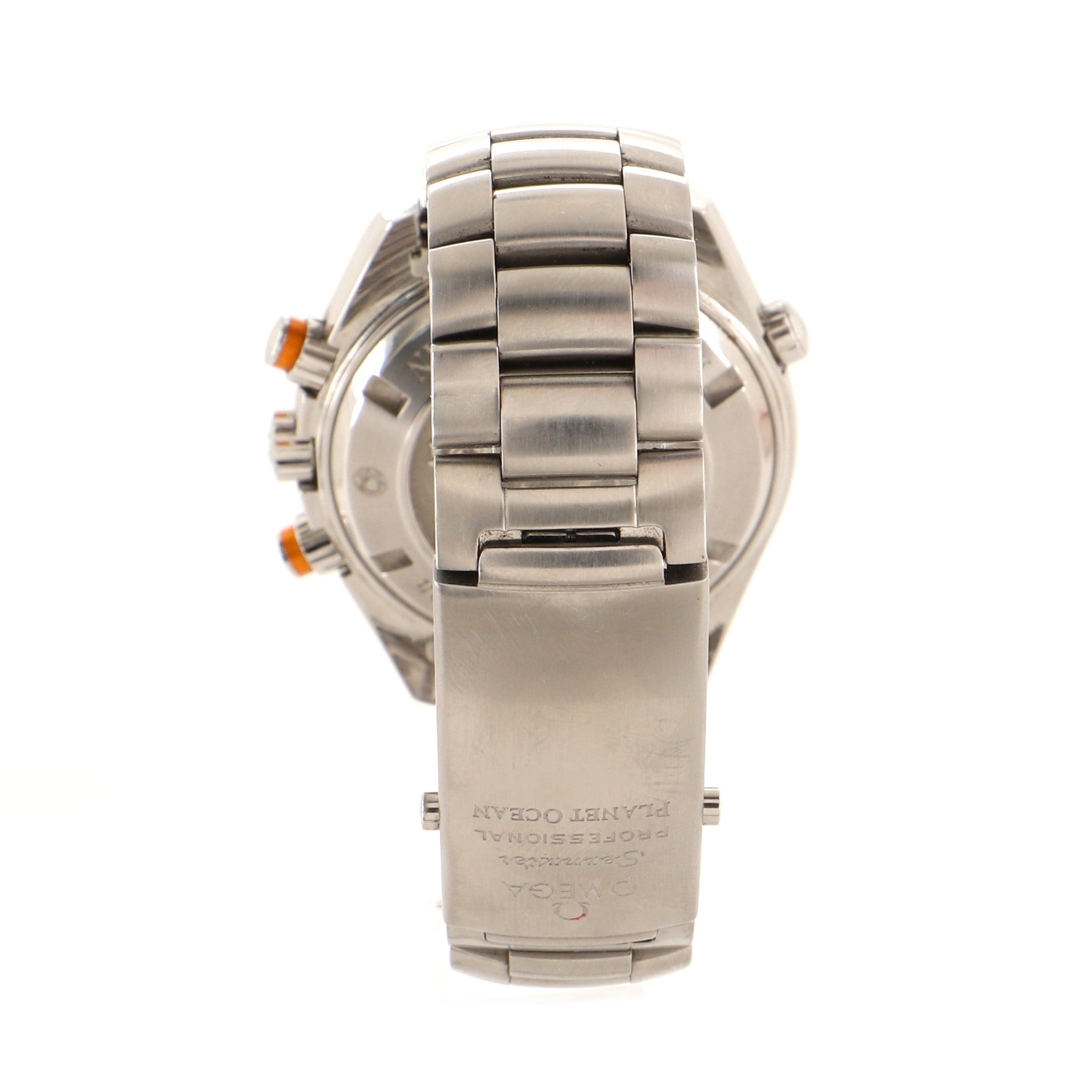 Omega Seamaster Planet Ocean 600M Co-Axial Chronometer Chronograph Automatic Watch Stainless Steel 45