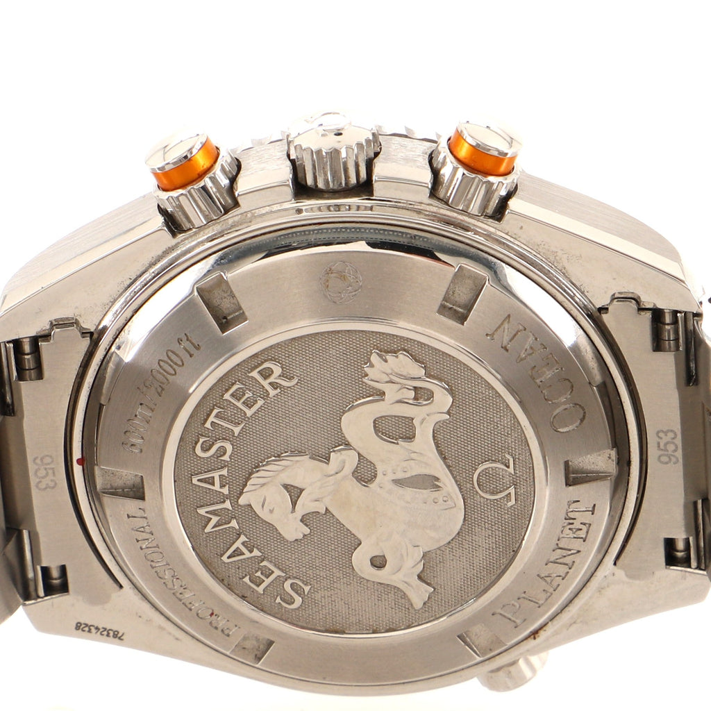 Omega Seamaster Planet Ocean 600M Co-Axial Chronometer Chronograph Automatic Watch Stainless Steel 45
