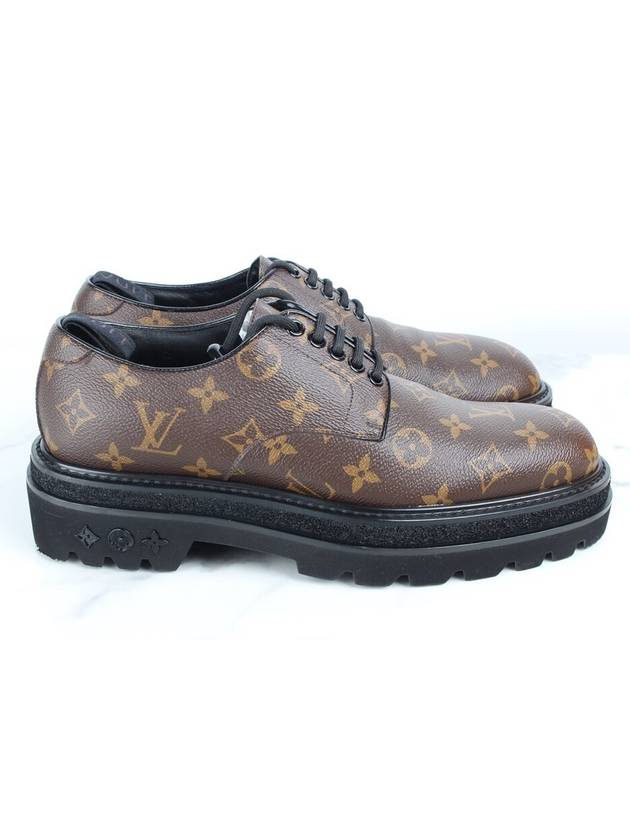 Louis Vuitton LV Black Ice Monogram Derby Shoes 7 260