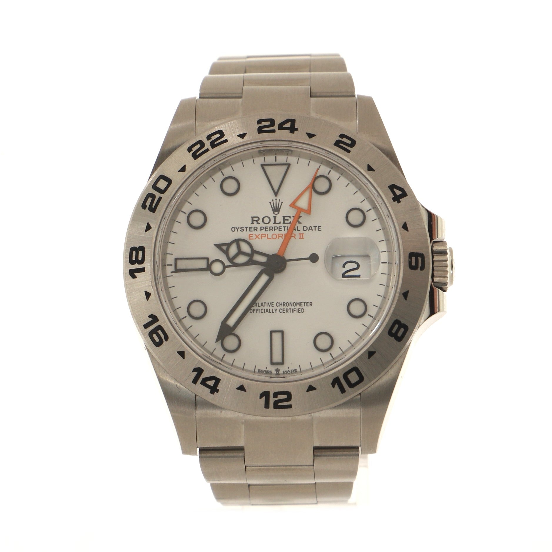 Rolex Oyster Perpetual Explorer II Automatic Watch Stainless Steel 42