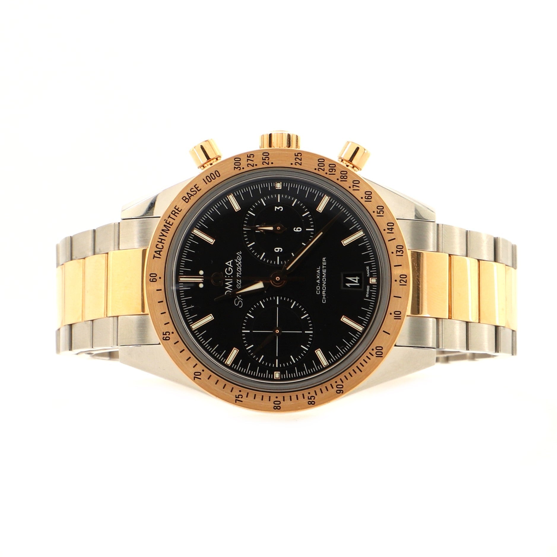 Omega Speedmaster '57 Co-Axial Chronometer Chronograph Automatic Watch Stainless Steel and Rose Gold 41