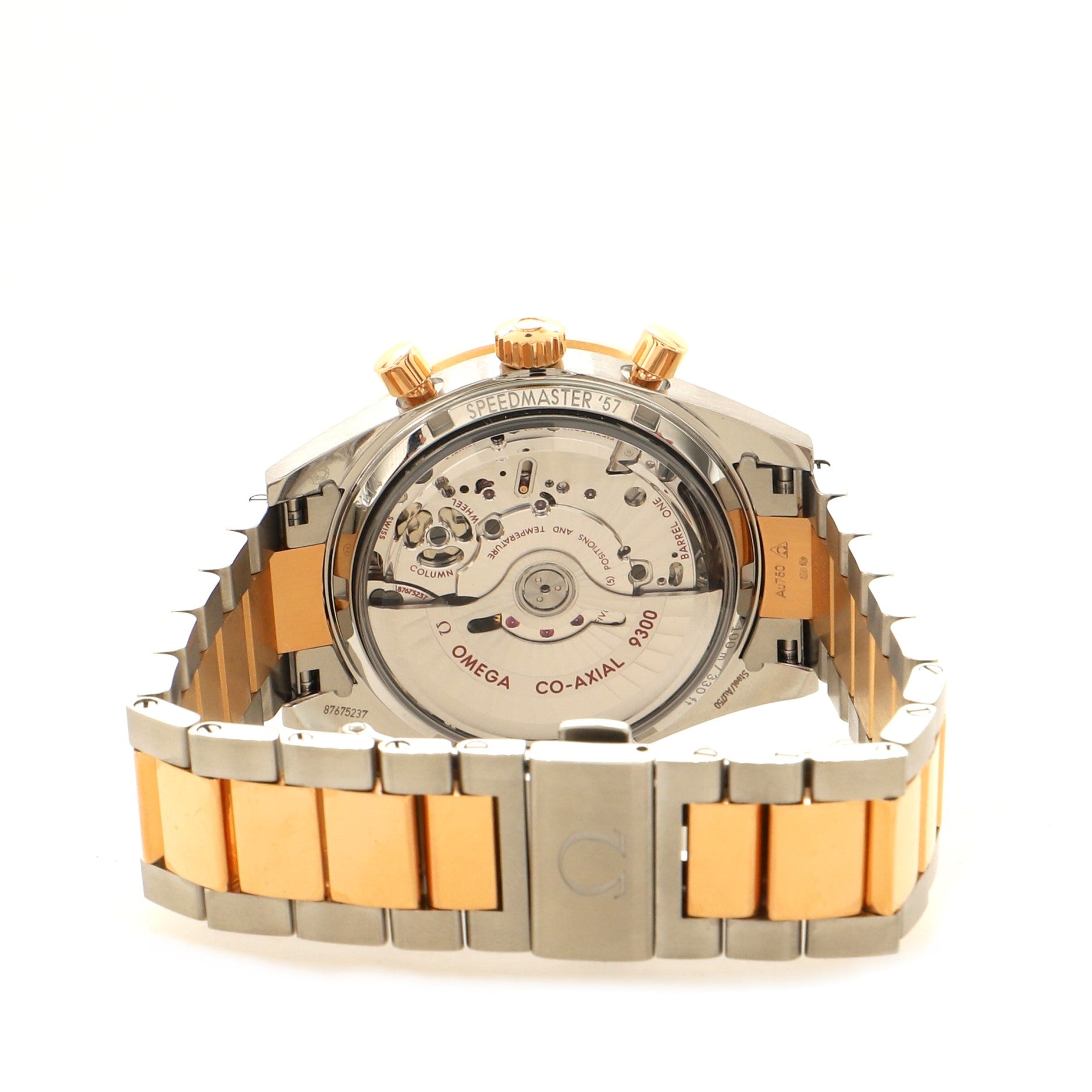 Omega Speedmaster '57 Co-Axial Chronometer Chronograph Automatic Watch Stainless Steel and Rose Gold 41