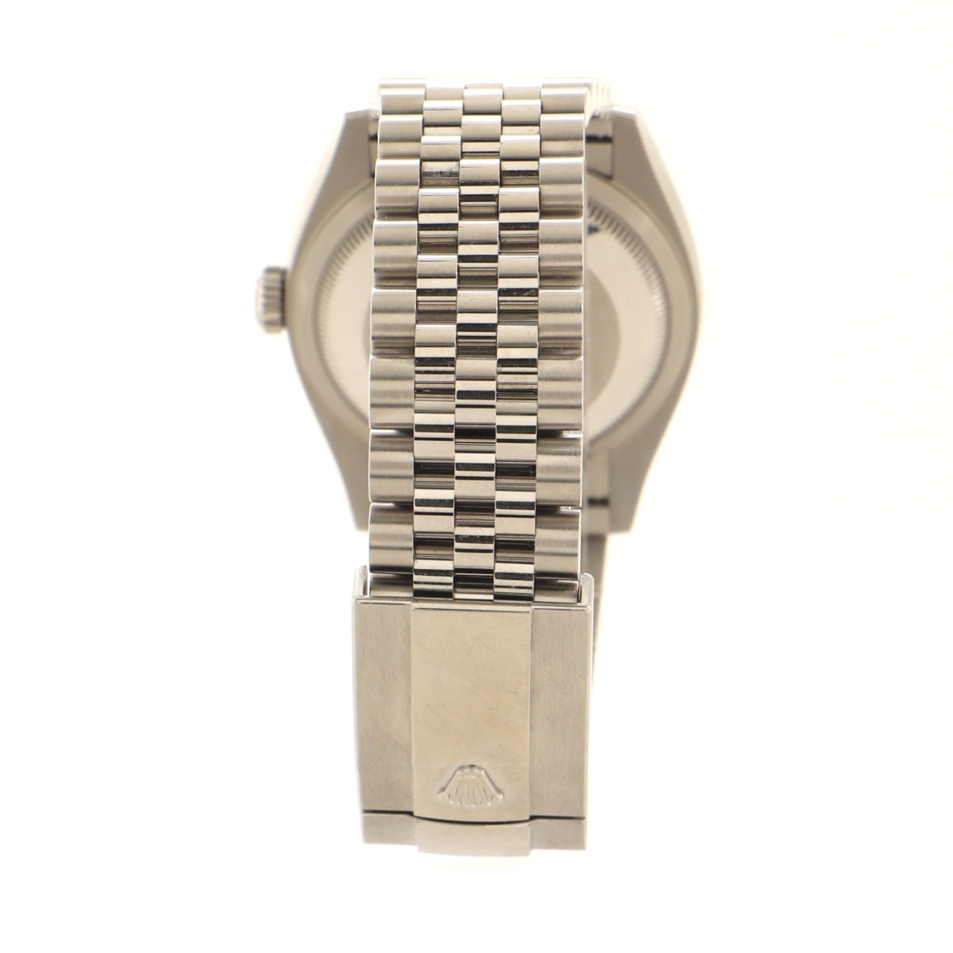 Rolex Oyster Perpetual Datejust Automatic Watch Stainless Steel and White Gold with Diamond VI and IX Numerals 36