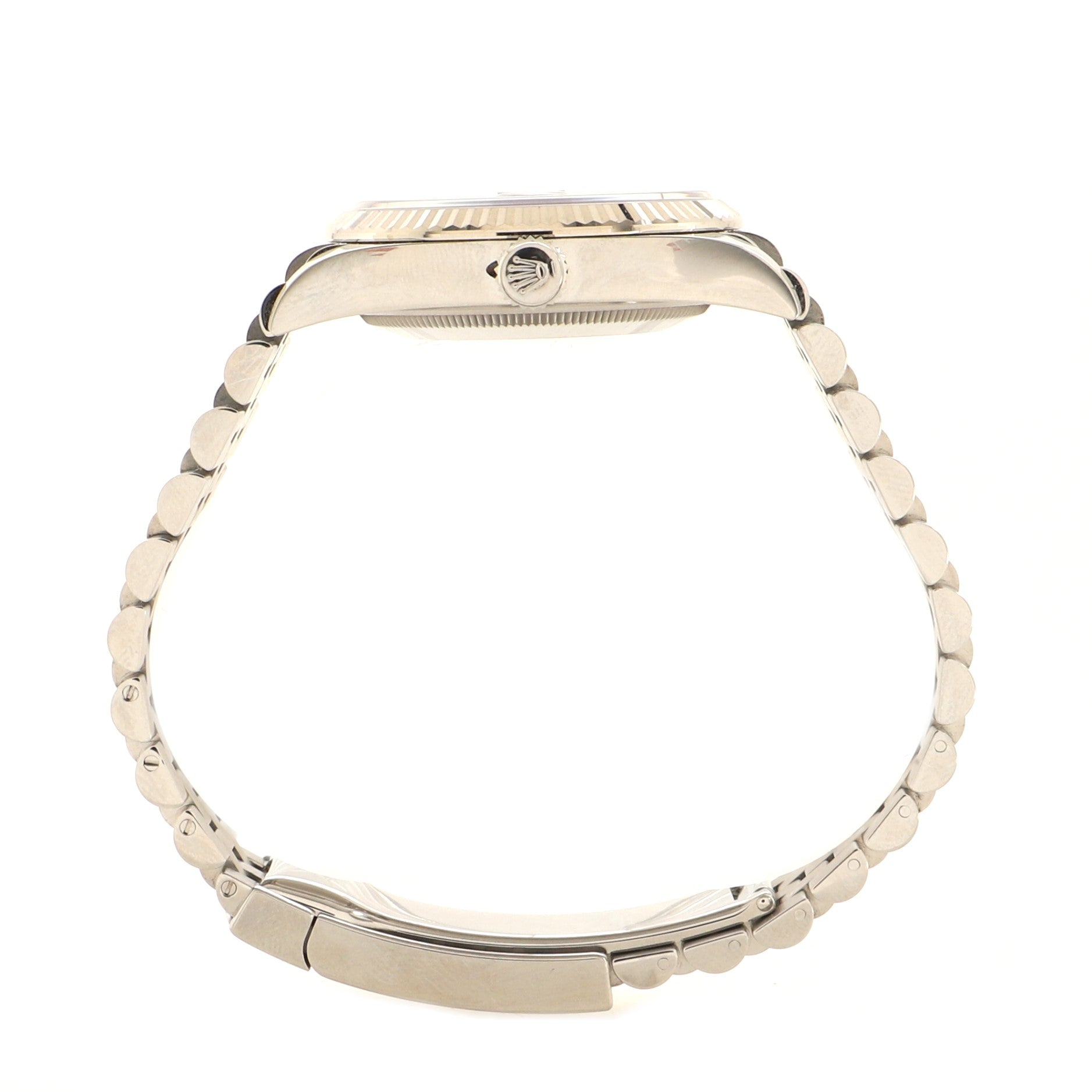Rolex Oyster Perpetual Datejust Automatic Watch Stainless Steel and White Gold with Diamond VI and IX Numerals 36