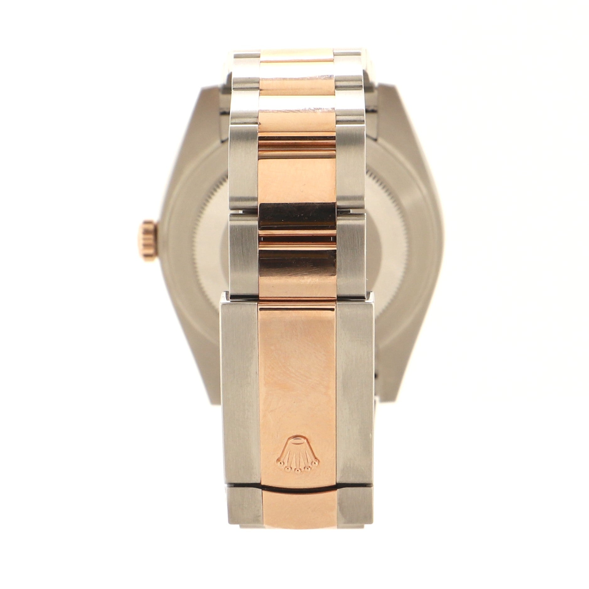 Rolex Oyster Perpetual Datejust Automatic Watch Stainless Steel and Rose Gold with Diamond Markers 41