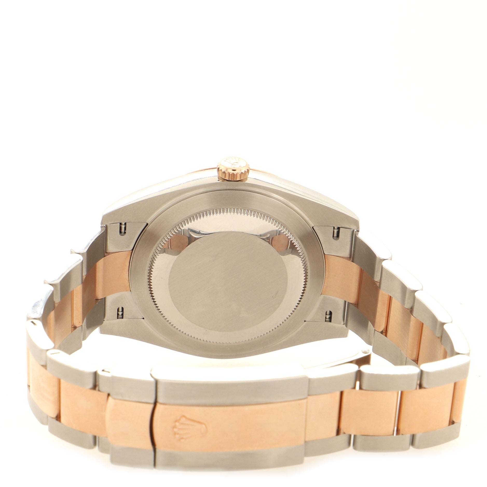Rolex Oyster Perpetual Datejust Automatic Watch Stainless Steel and Rose Gold with Diamond Markers 41
