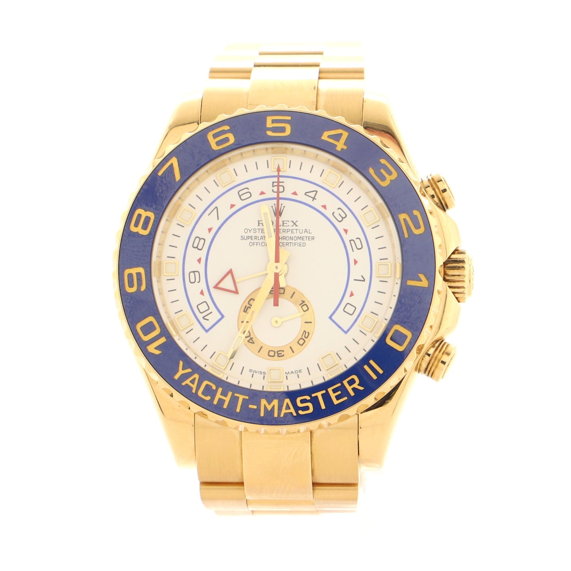Rolex Oyster Perpetual Yacht-Master II Chronograph Automatic Watch Yellow Gold and Cerachrom 44