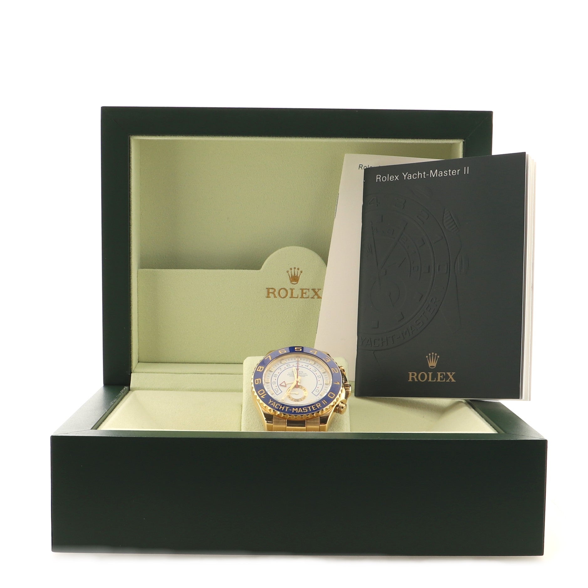 Rolex Oyster Perpetual Yacht-Master II Chronograph Automatic Watch Yellow Gold and Cerachrom 44
