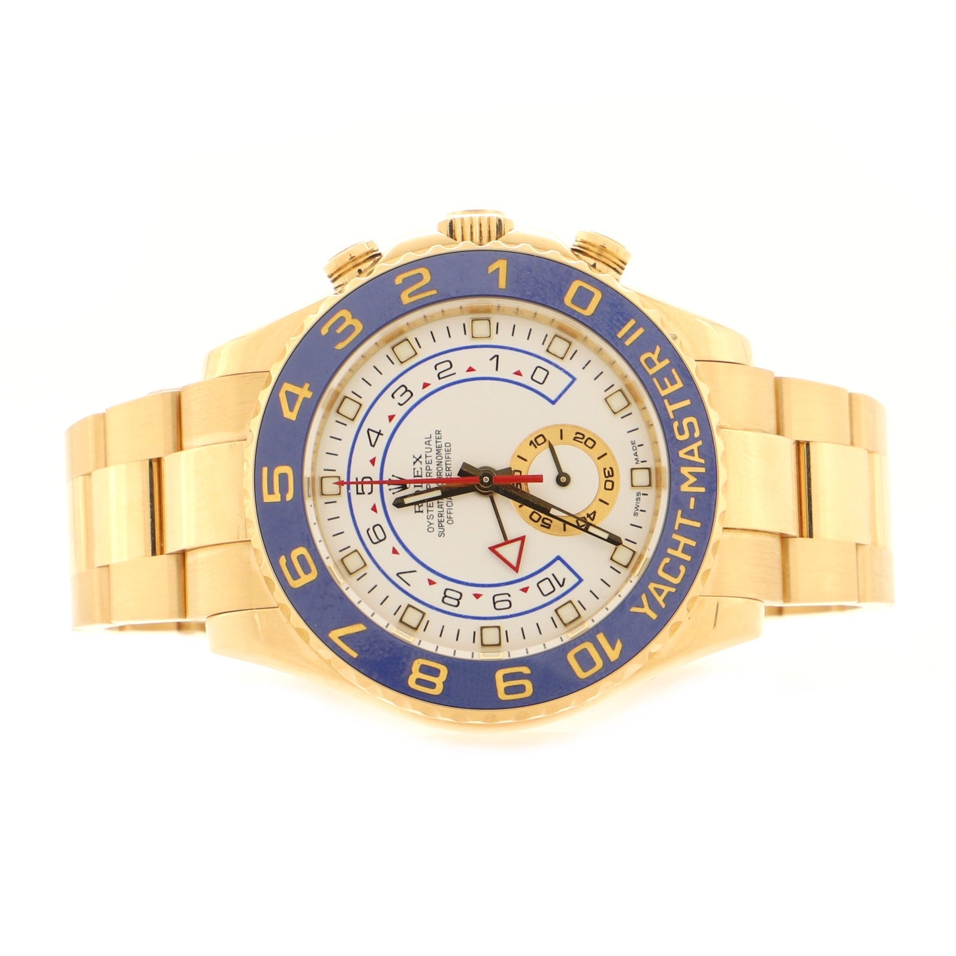 Rolex Oyster Perpetual Yacht-Master II Chronograph Automatic Watch Yellow Gold and Cerachrom 44