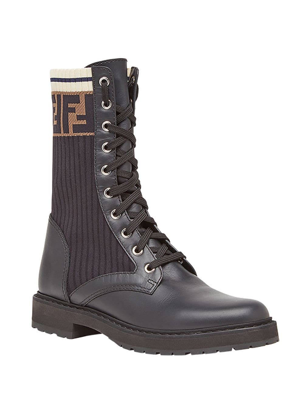 FENDI ROCKOKO COMBAT BOOTS