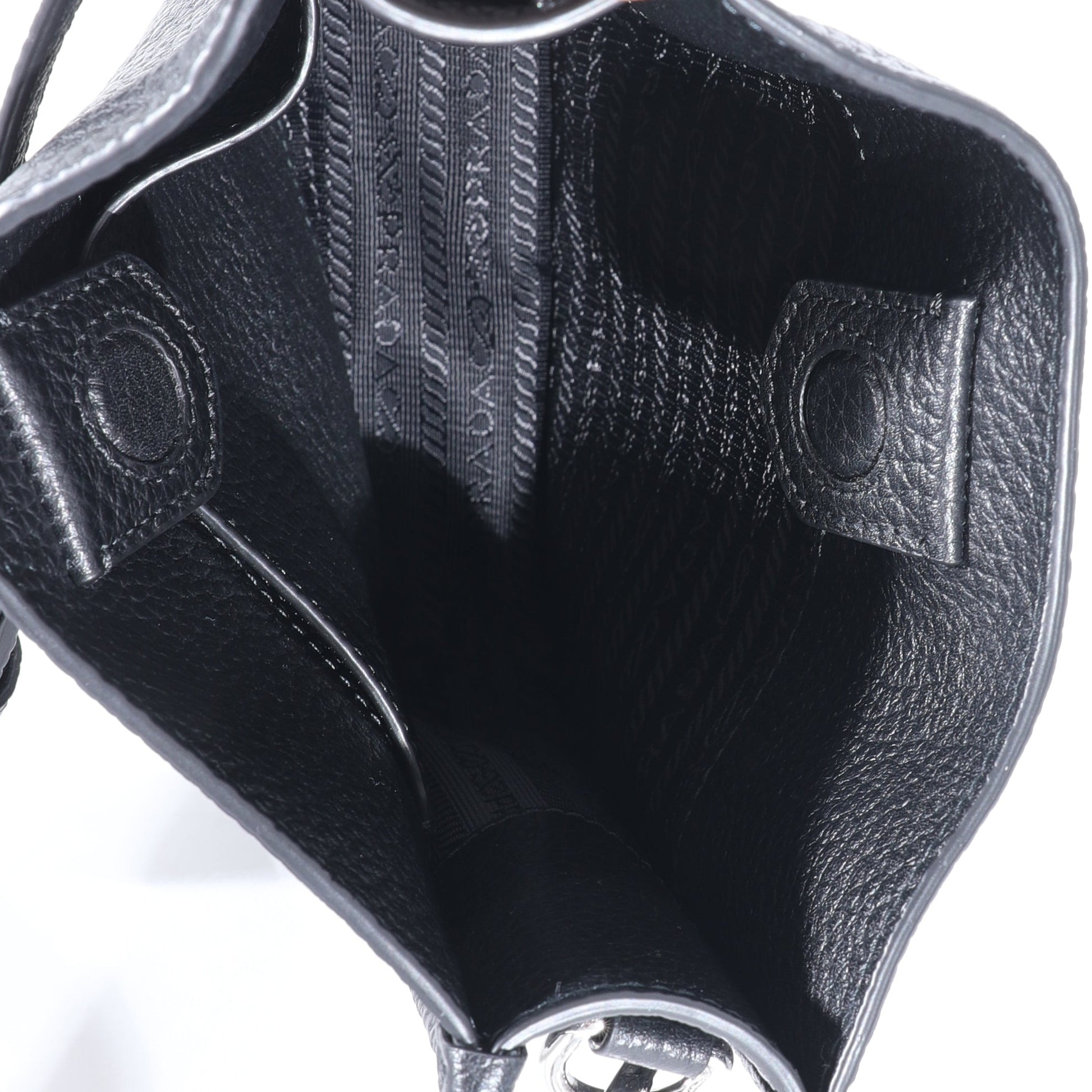 Prada Black Leather Mini Shoulder Bag