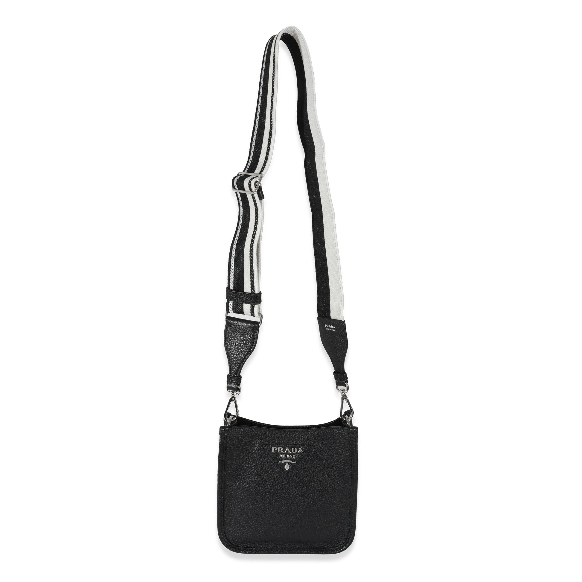 Prada Black Leather Mini Shoulder Bag