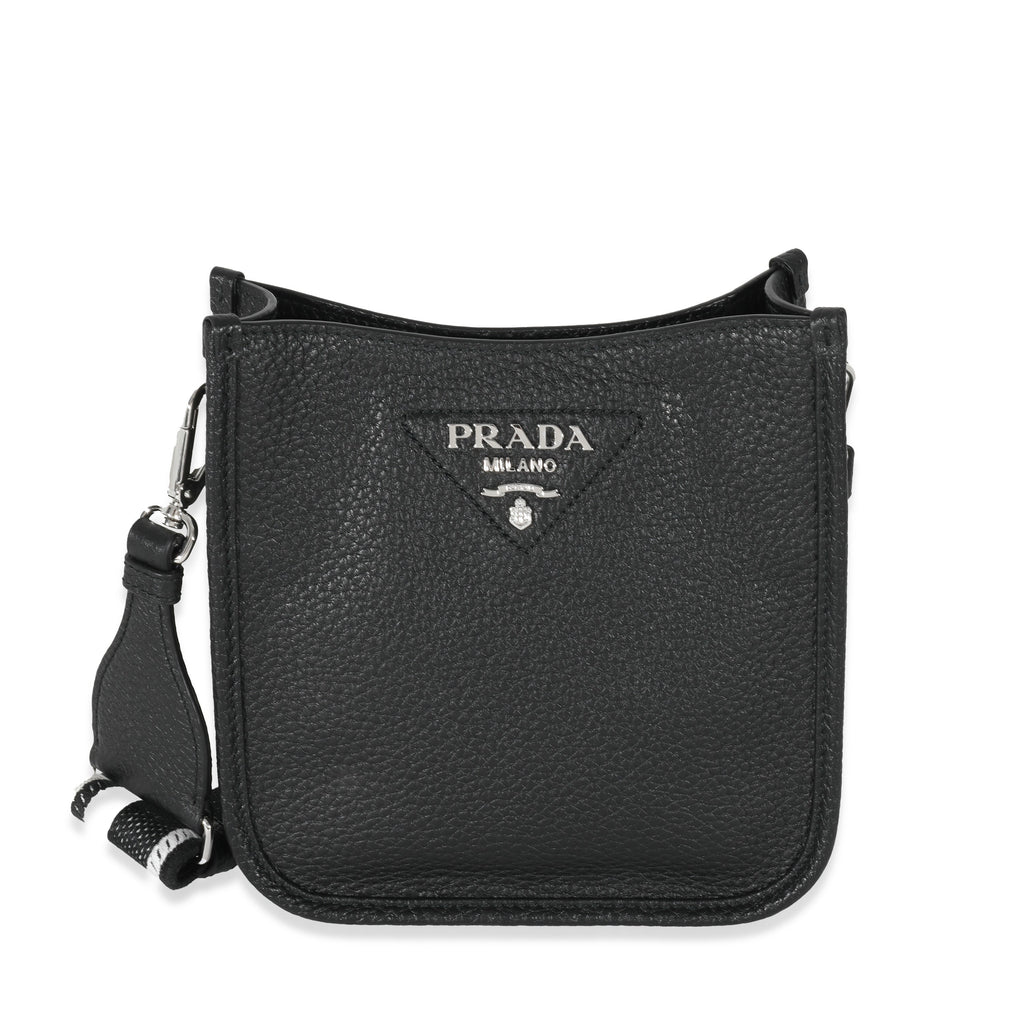 Prada Black Leather Mini Shoulder Bag