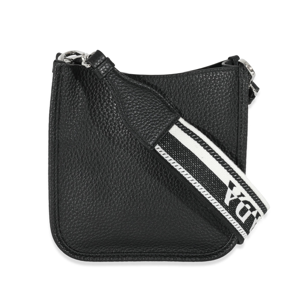 Prada Black Leather Mini Shoulder Bag