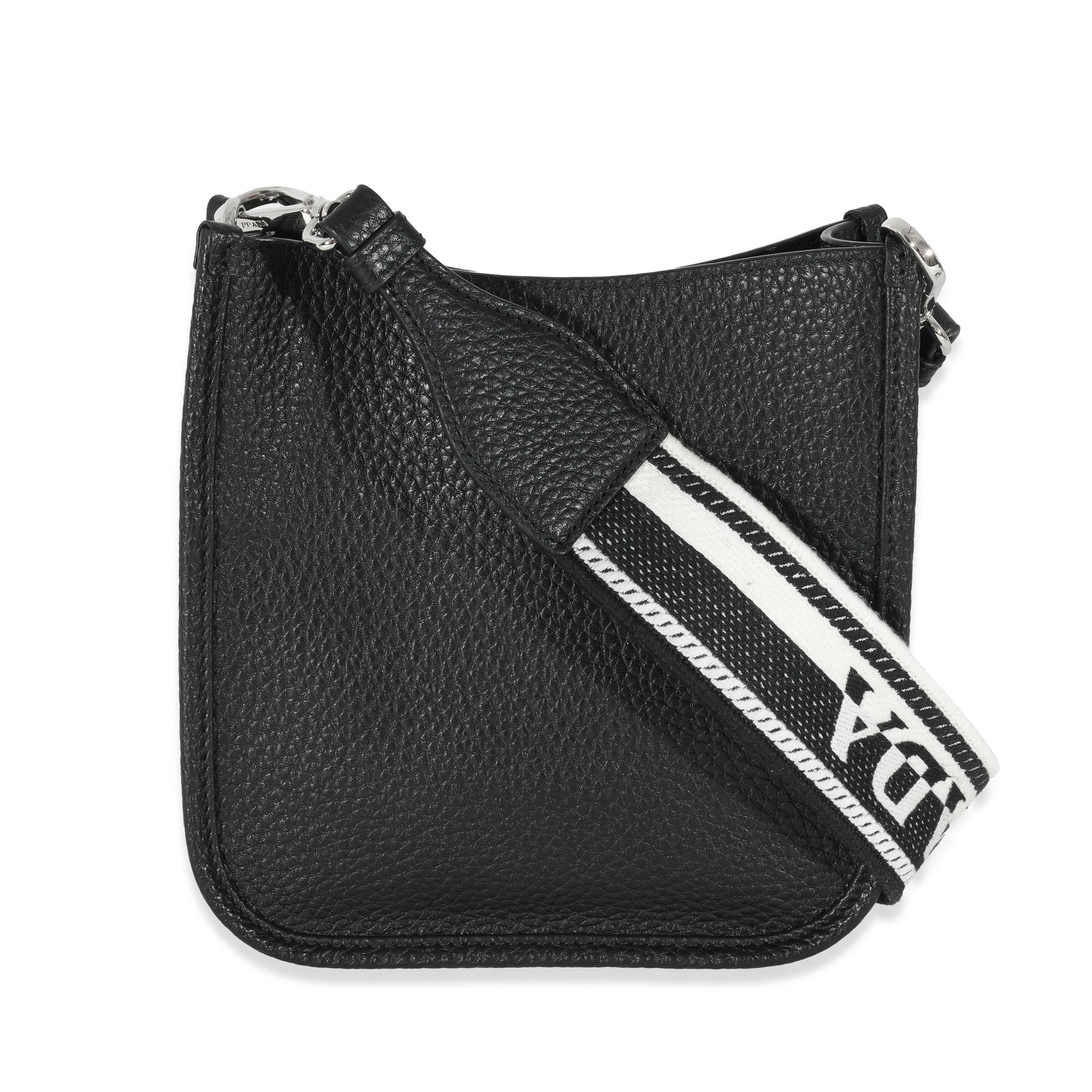Prada Black Leather Mini Shoulder Bag