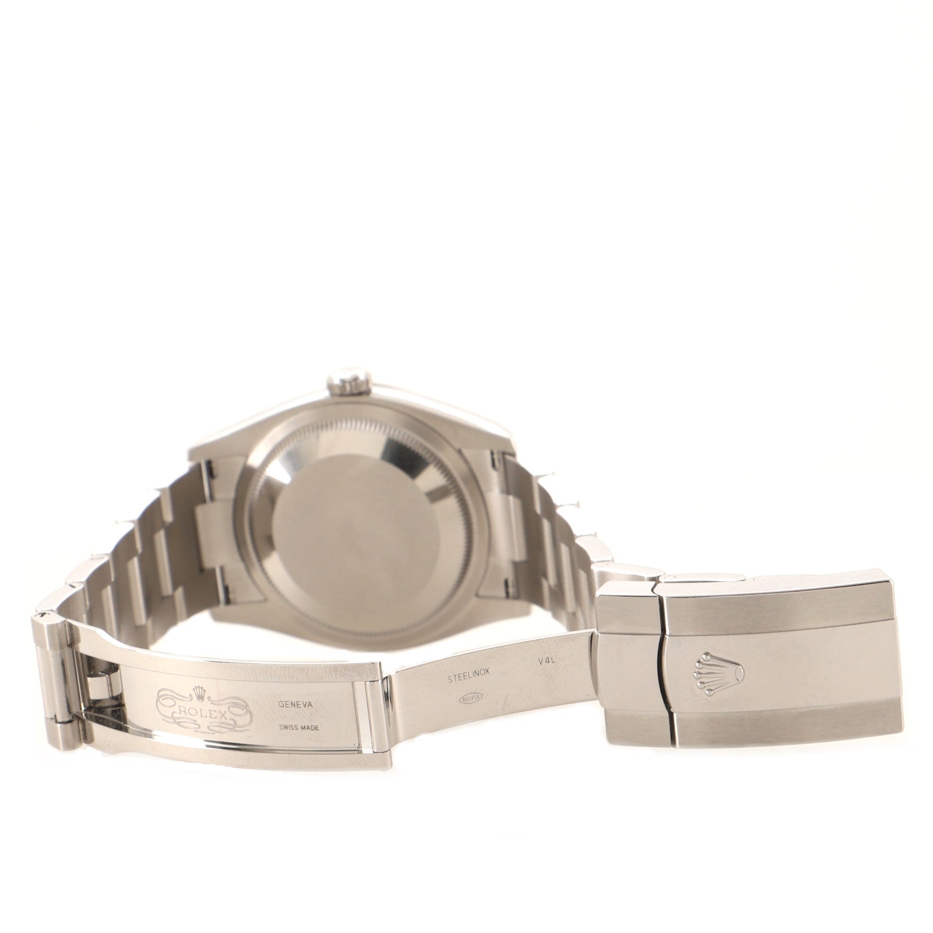 Rolex Oyster Perpetual Datejust Automatic Watch Stainless Steel and White Gold with Diamond VI and IX Numerals 36