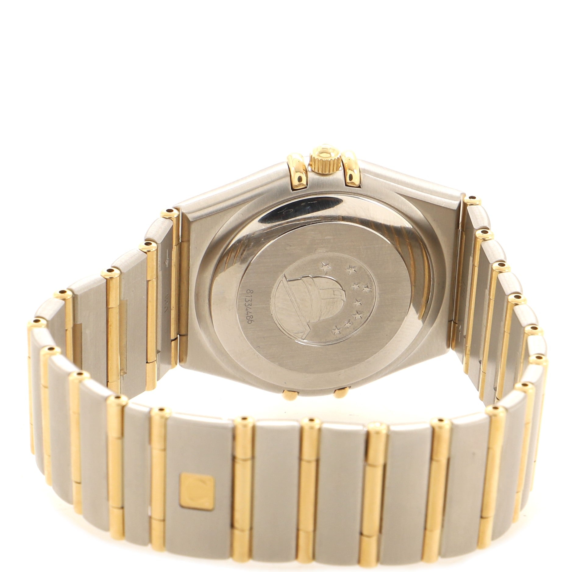 Omega Constellation 95 Chronometer Automatic Watch Stainless Steel and Yellow Gold with Diamond Markers 35