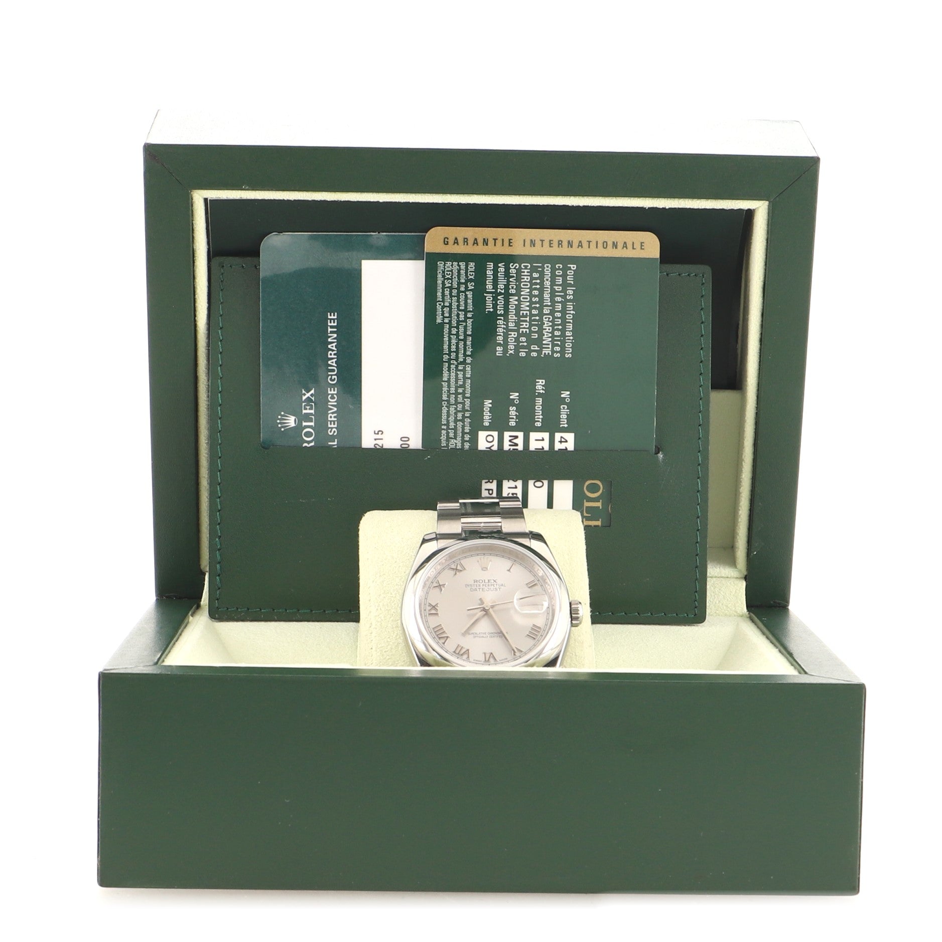 Rolex Oyster Perpetual Datejust Automatic Watch Stainless Steel 36
