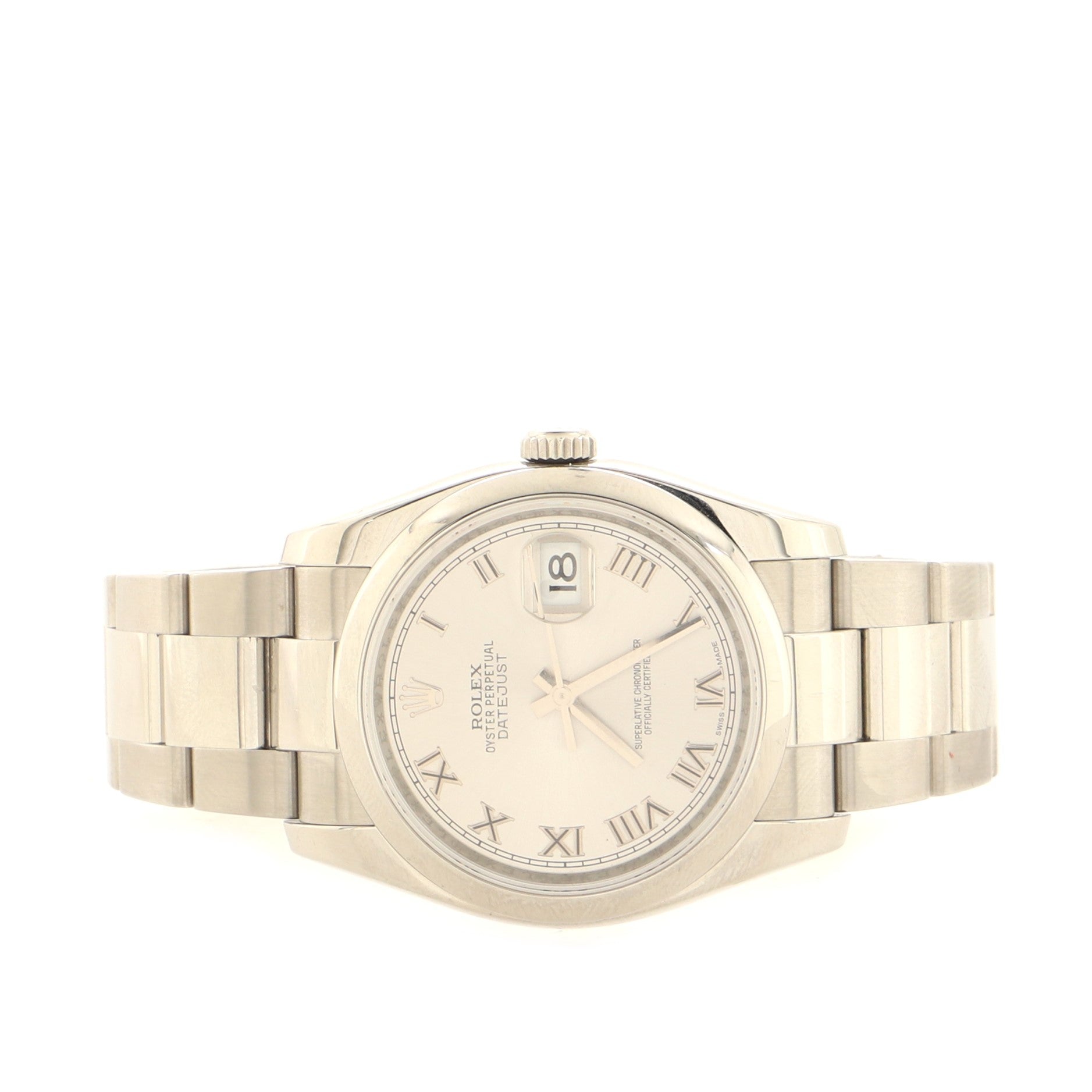 Rolex Oyster Perpetual Datejust Automatic Watch Stainless Steel 36