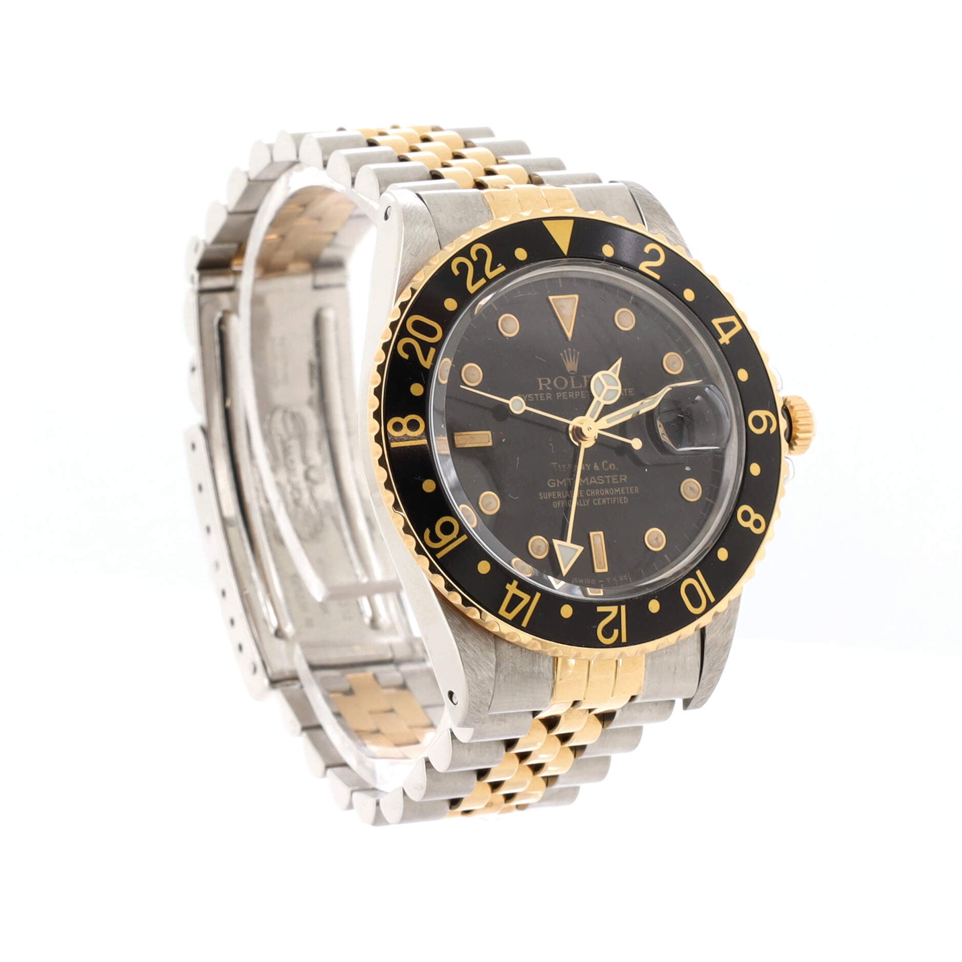 Rolex GMT-Master Tiffany Dial Automatic Watch Stainless Steel and Yellow Gold 40