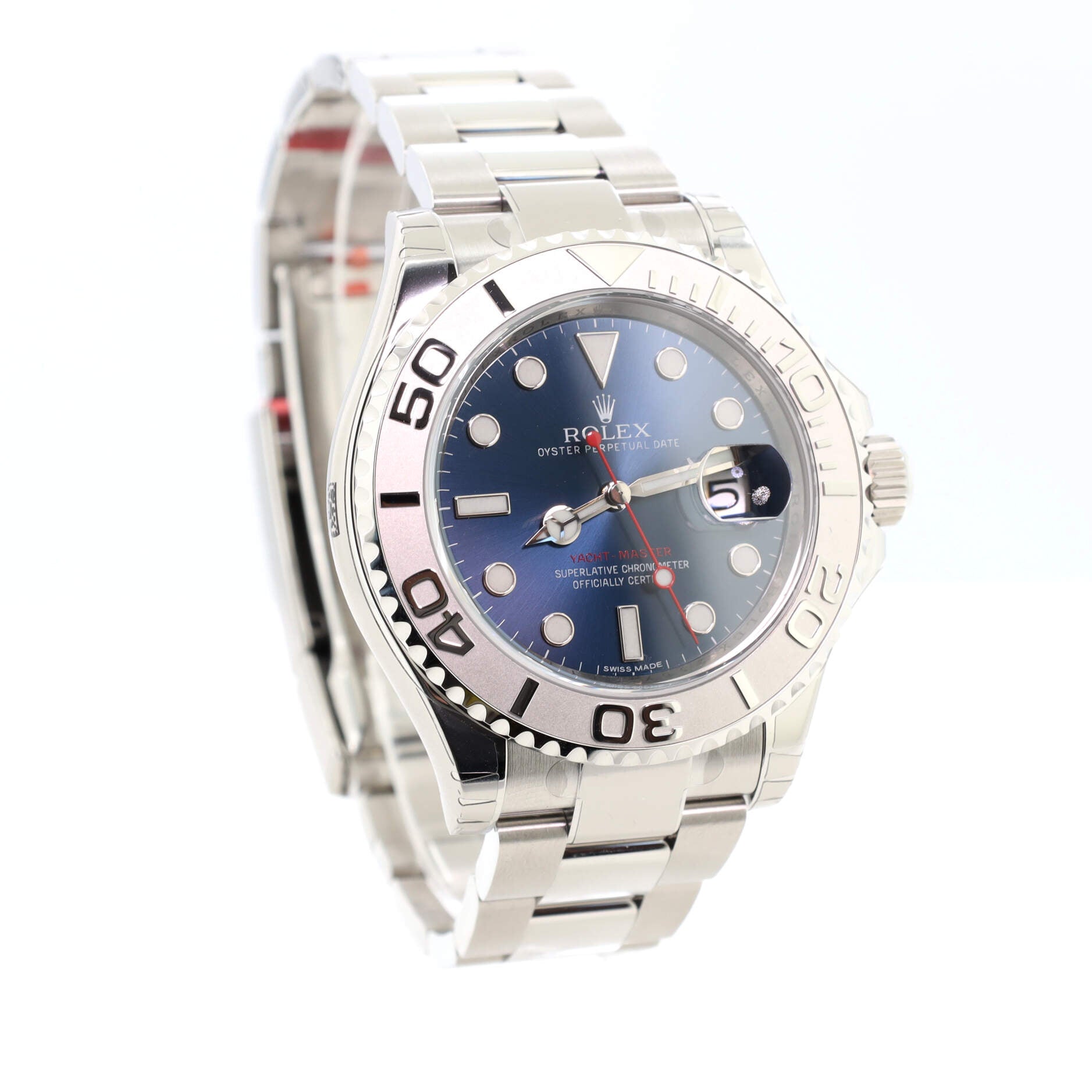 Rolex Oyster Perpetual Yacht-Master Automatic Watch Stainless Steel and Platinum 40