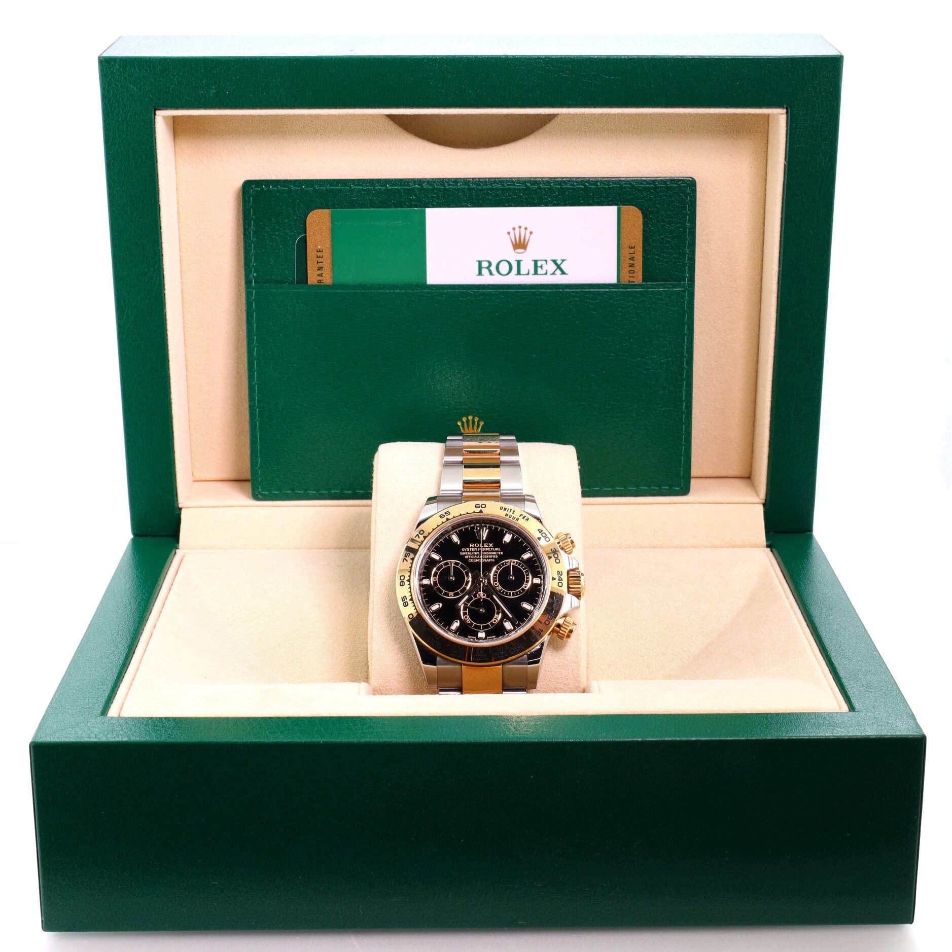 Rolex Oyster Perpetual Cosmograph Daytona Automatic Watch Stainless Steel and Yellow Gold 40