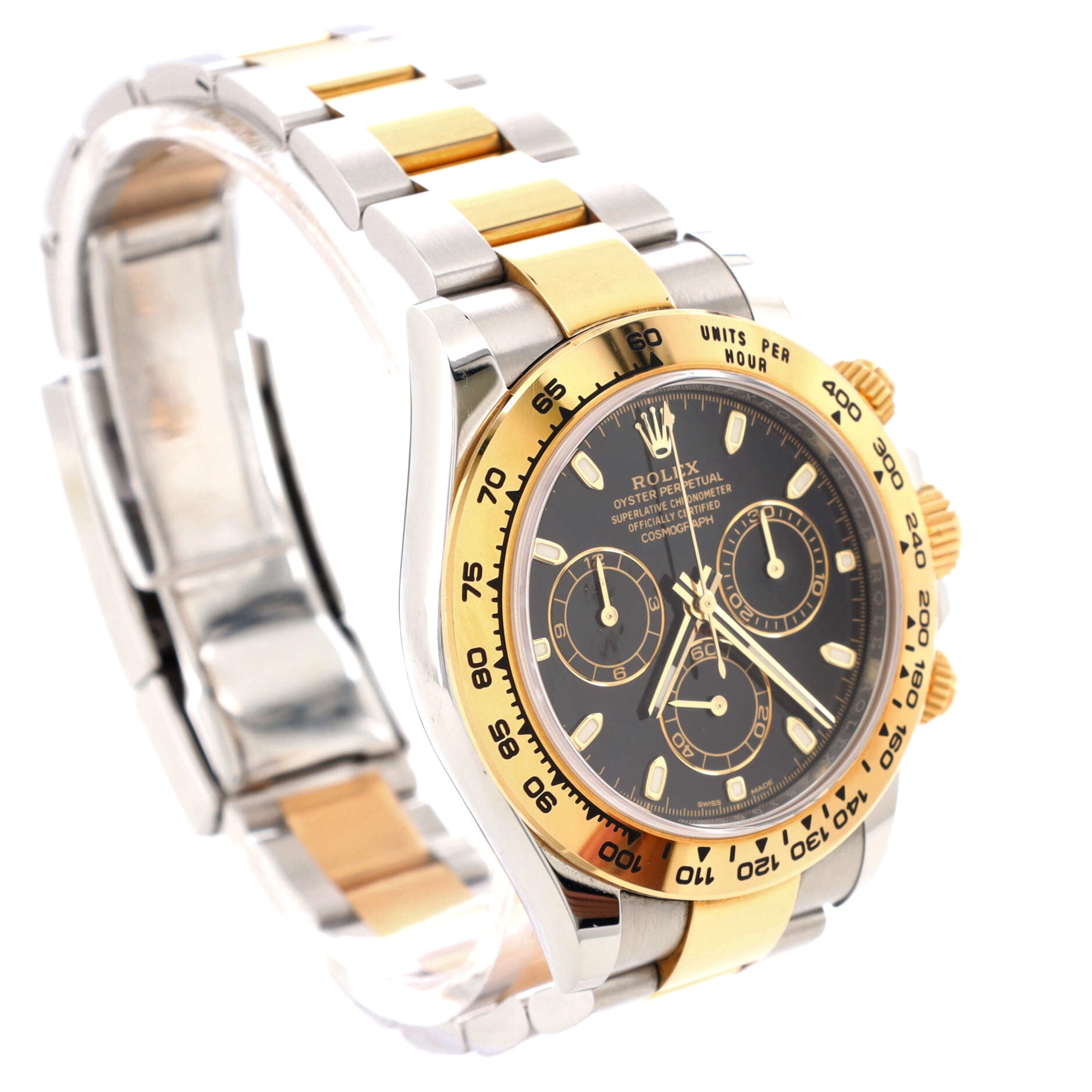 Rolex Oyster Perpetual Cosmograph Daytona Automatic Watch Stainless Steel and Yellow Gold 40
