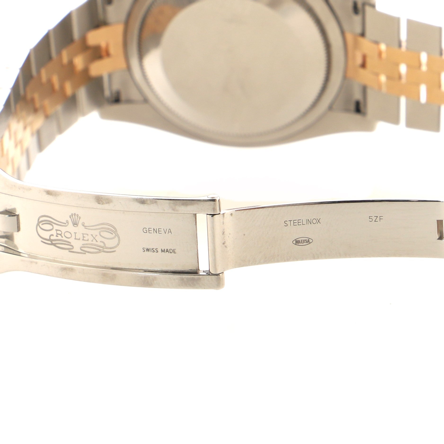 Rolex Oyster Perpetual Datejust Automatic Watch Stainless Steel and Rose Gold with Diamond Markers 36
