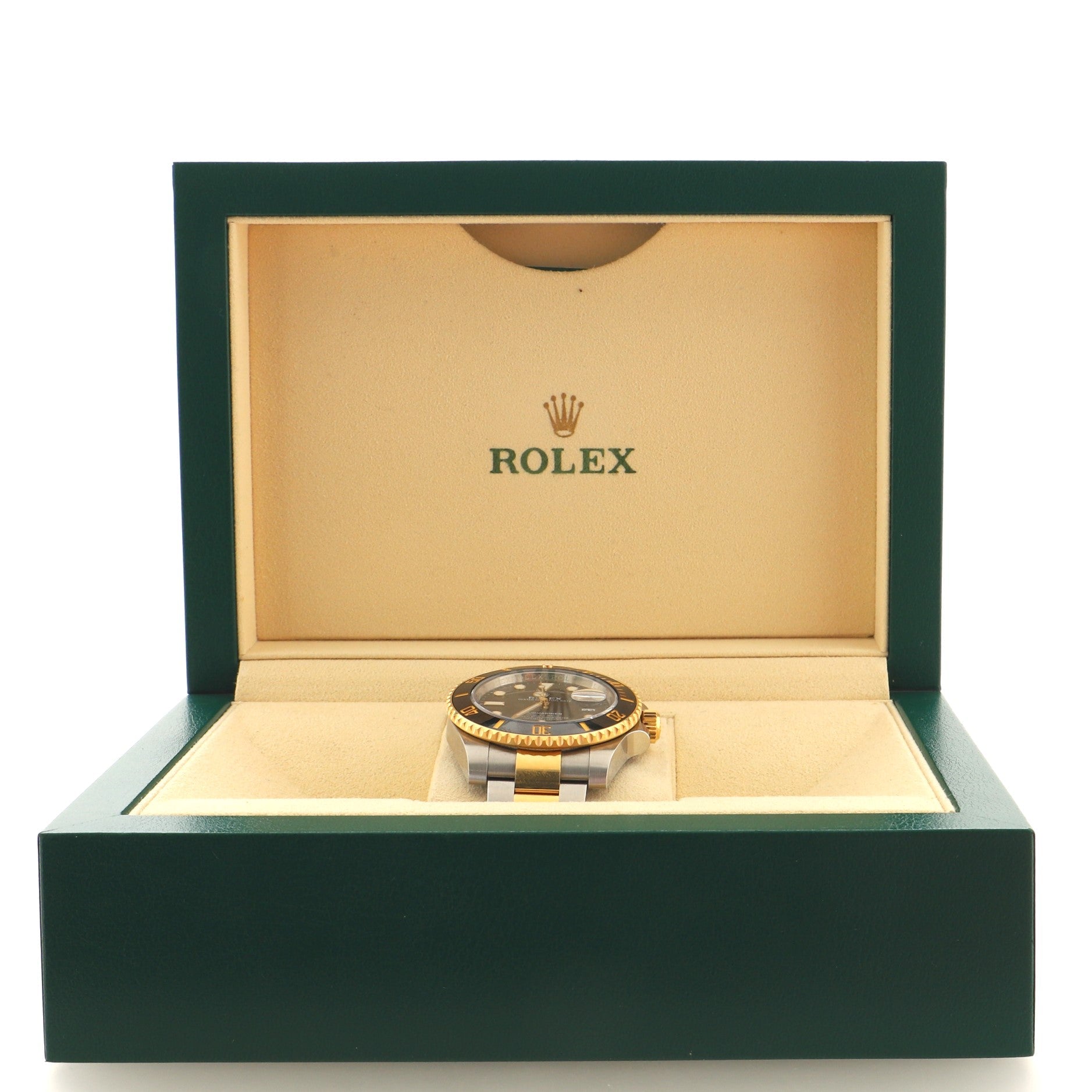 Rolex Oyster Perpetual Submariner Date Automatic Watch Stainless Steel and Cerachrom with Yellow Gold 40