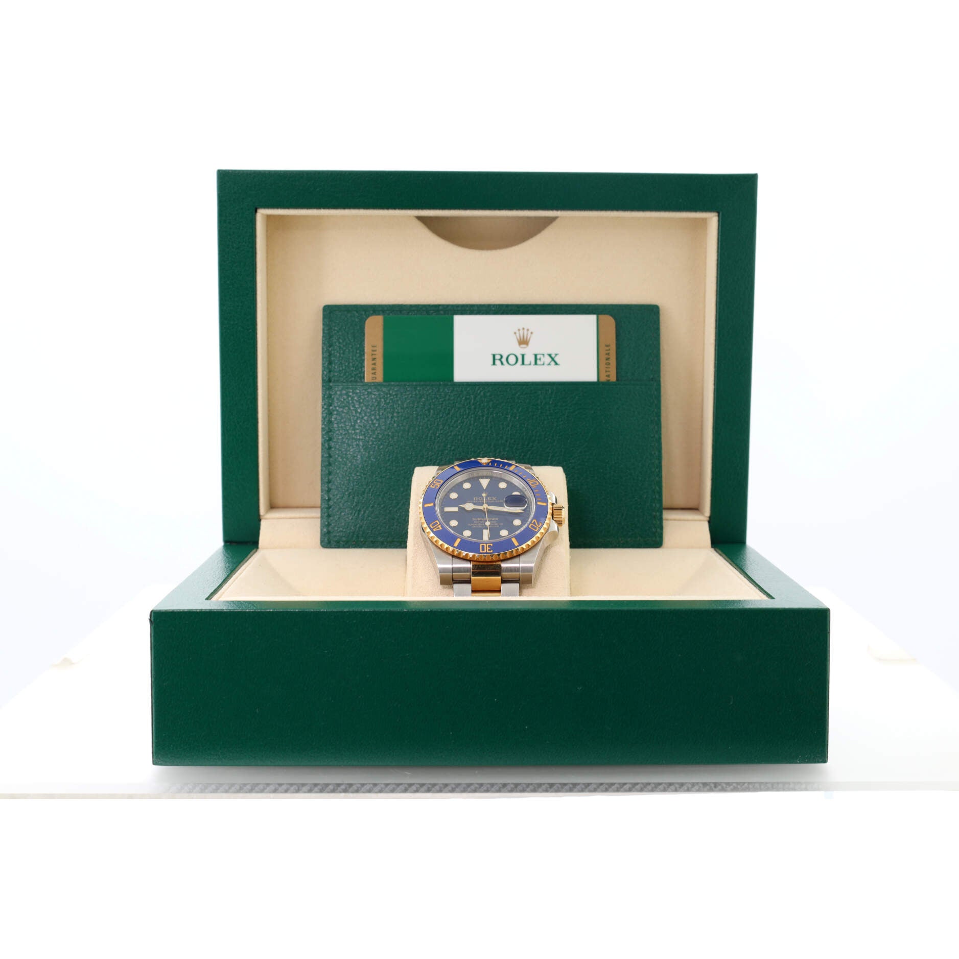 Rolex Rolex Oyster Perpetual Submariner Bluesy Date Automatic Watch Stainless Steel and Cerachrom with Yellow Gold 40