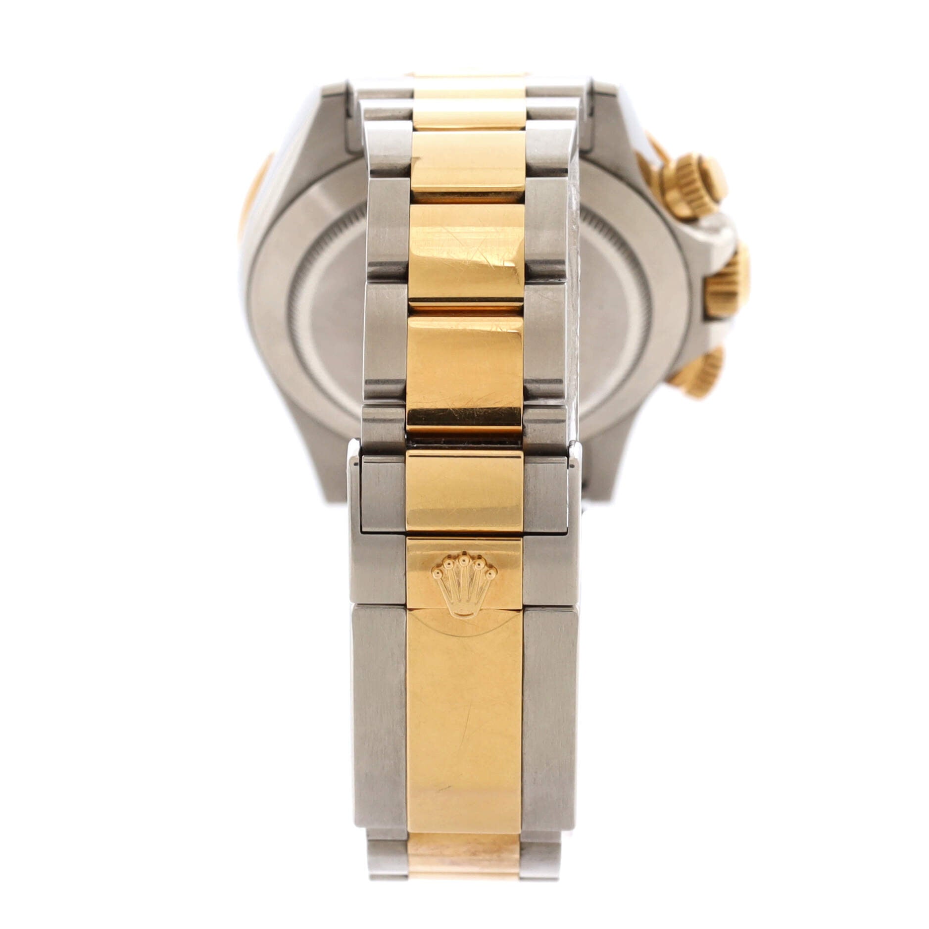 Rolex Oyster Perpetual Cosmograph Daytona Automatic Watch Stainless Steel and Yellow Gold with Mother of Pearl and Diamond Markers 40